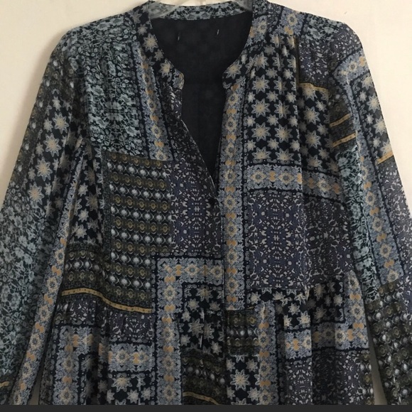 Romeo and Juliet Boho Long maxi dress button down - Picture 2 of 6